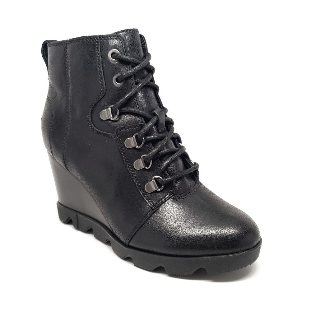 Sorel Joan Uptown Leather Wedge Boots 8.5
